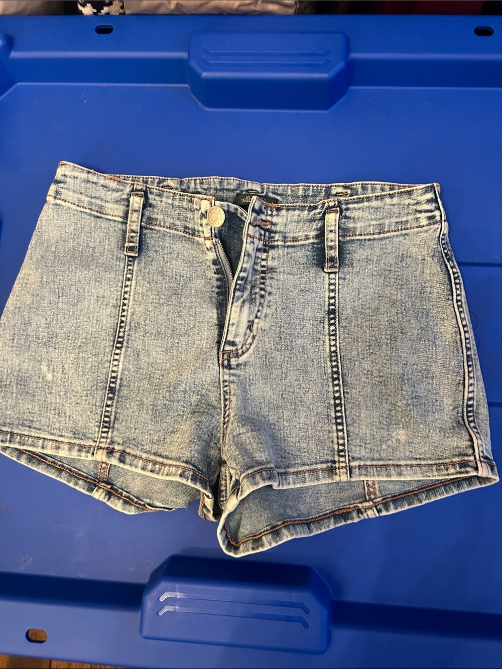 wild fable Light Blue High-Rise Denim Shorts